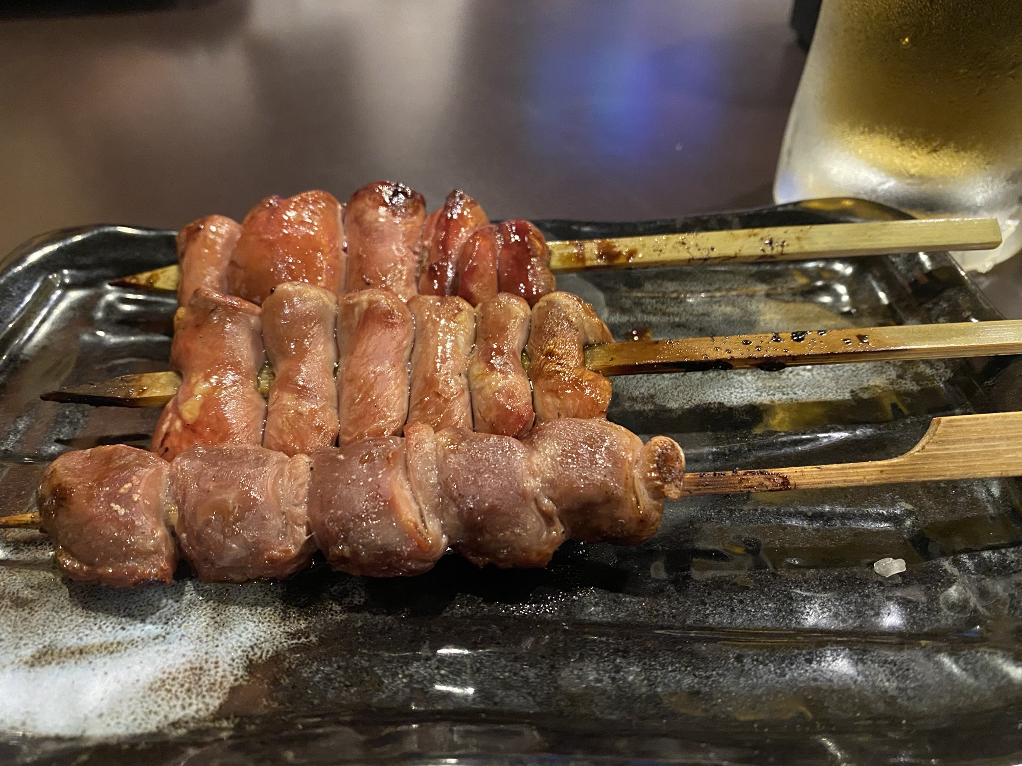 炭火焼鳥 陸で食べた白肝