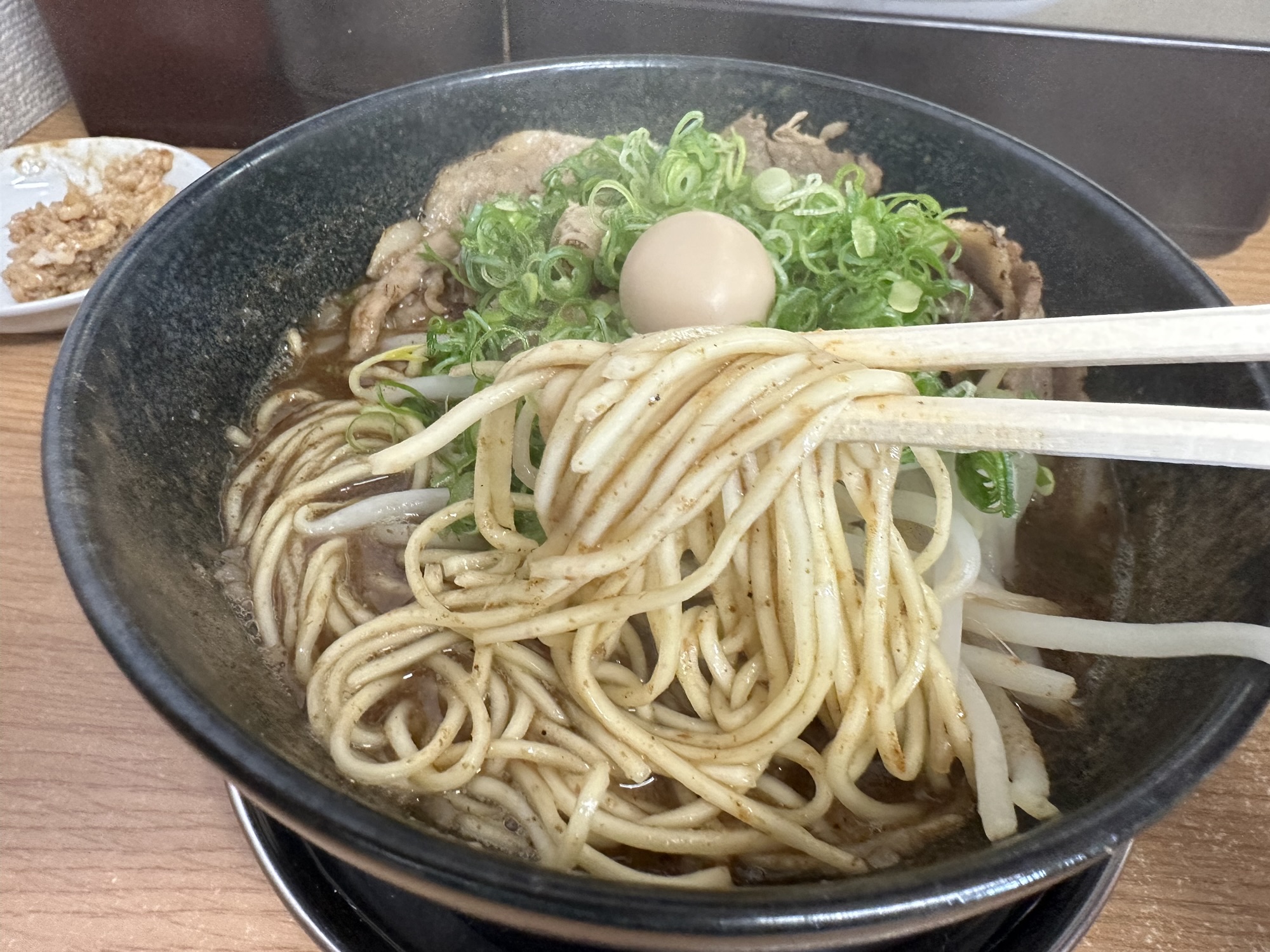 らーめんまつうらのさんま醤油と自家製麺