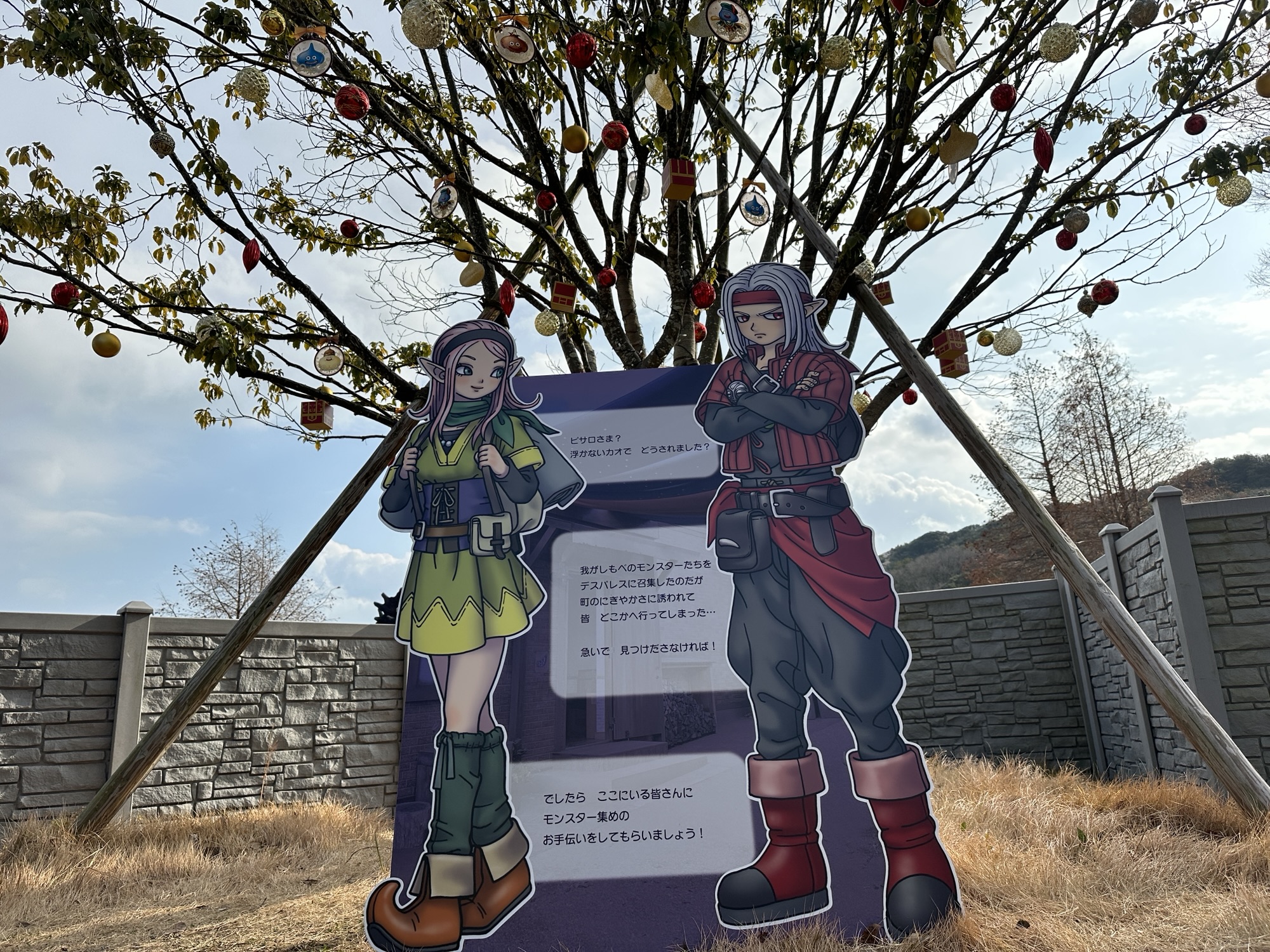 ドラゴンクエスト アイランドで出会ったピサロとロザリーのパネル