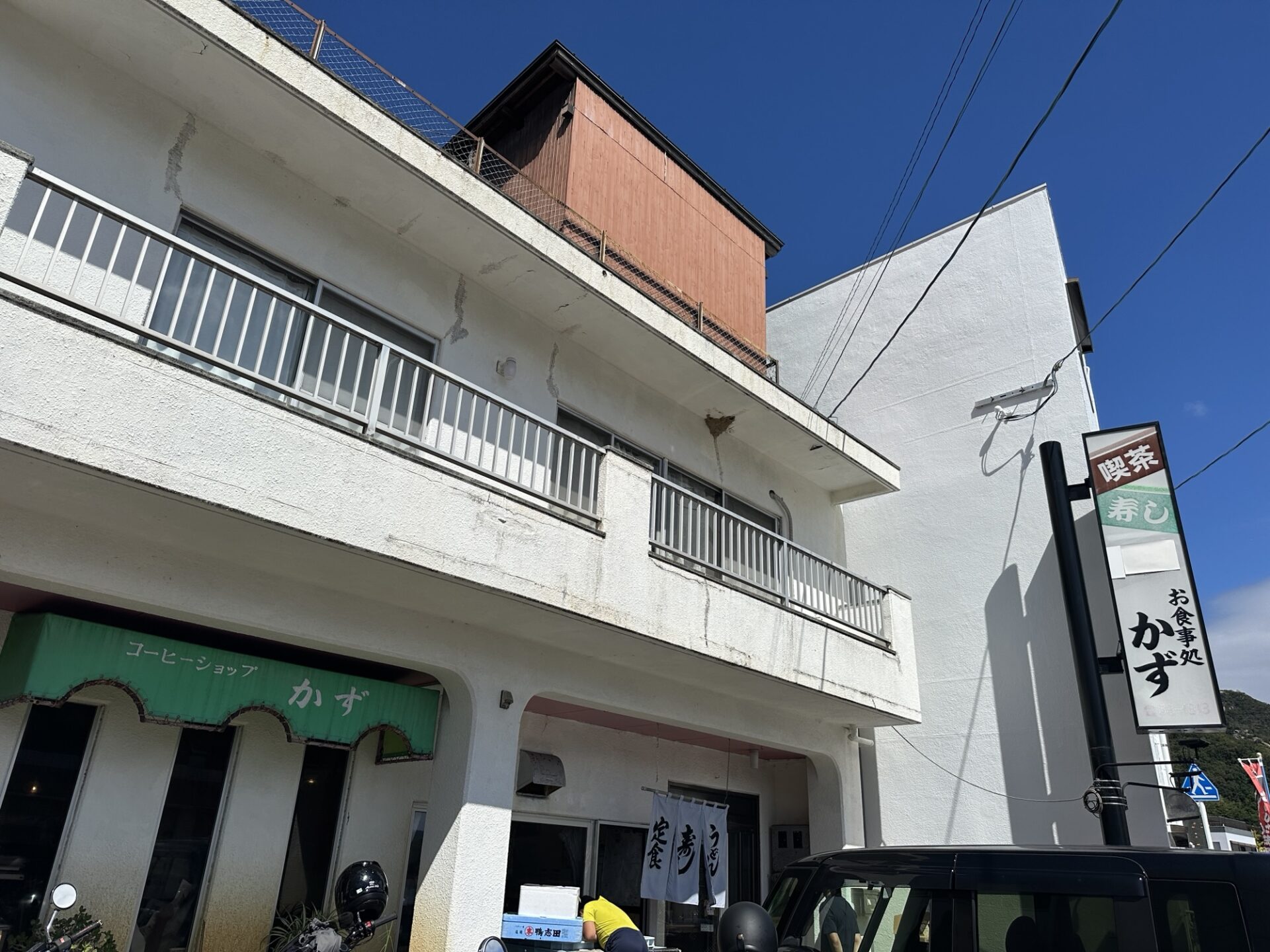 倉橋島のお食事処かずの外観